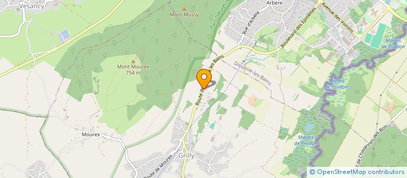 localisation de l'entreprise LES MAGNOLIAS  GRILLY