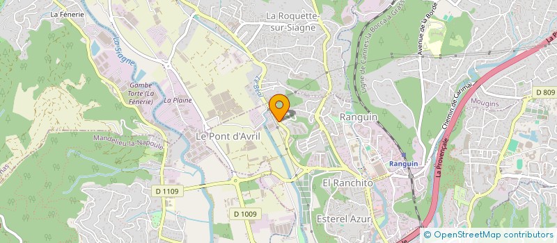 localisation de l'entreprise LES MAGNOLIAS à CANNES