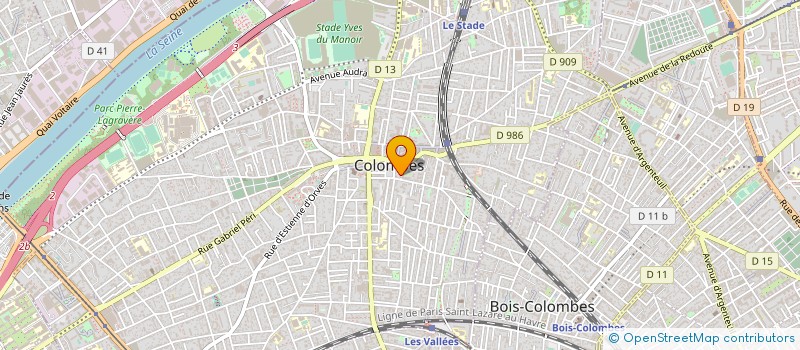localisation de l'entreprise LES MAGNOLIAS à COLOMBES