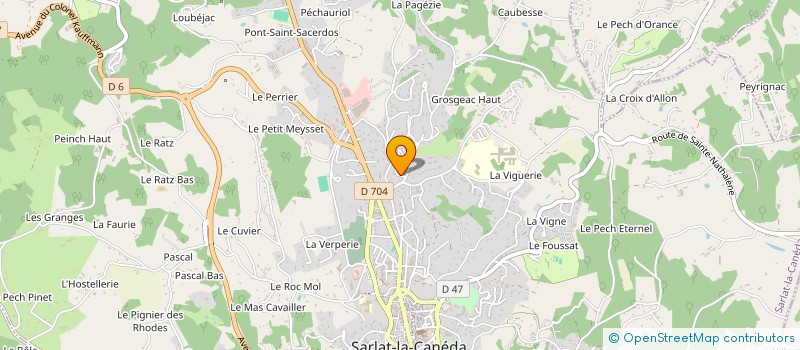 localisation de l'entreprise LES MAGNOLIAS à SARLAT-LA-CANEDA