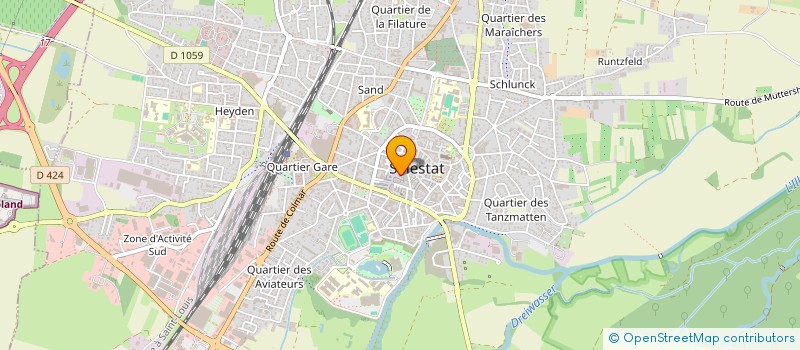 localisation de l'entreprise LES MAGNOLIAS  SELESTAT