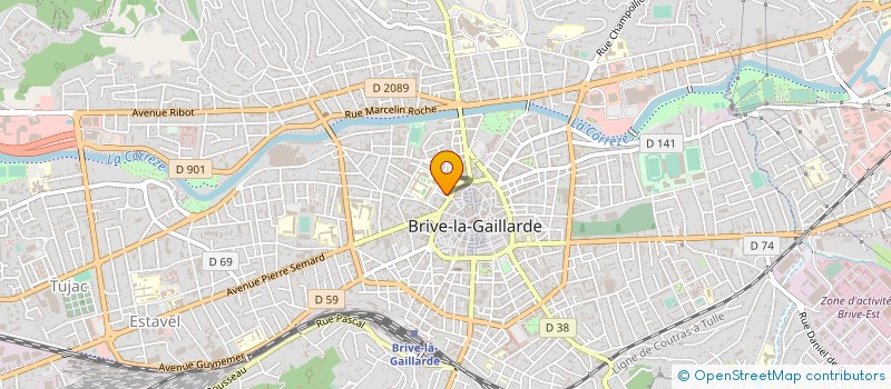 localisation de l'entreprise LES MAGNOLIAS à BRIVE-LA-GAILLARDE