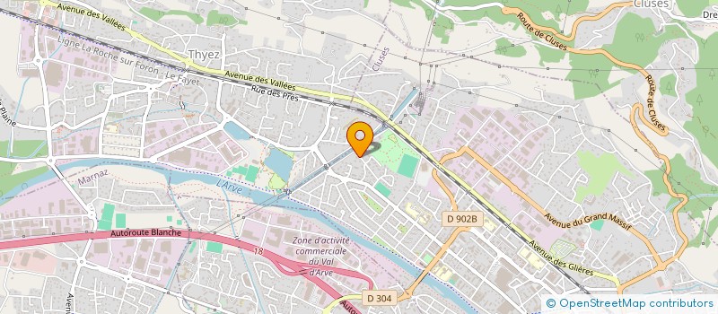 localisation de l'entreprise LES MAGNOLIAS  CLUSES