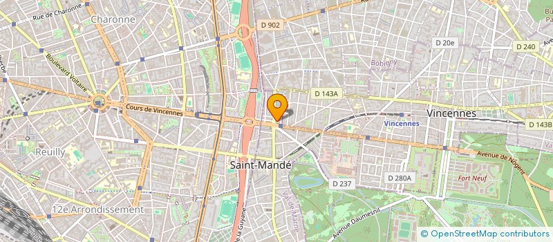 localisation de l'entreprise LES MAGNOLIAS à SAINT-MANDE