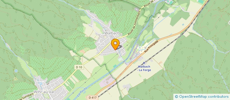 localisation de l'entreprise LES MAGNOLIAS  WIHR-AU-VAL