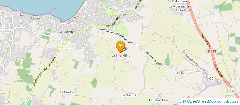 localisation de l'entreprise LES MAGNOLIAS à LA PLAINE-SUR-MER