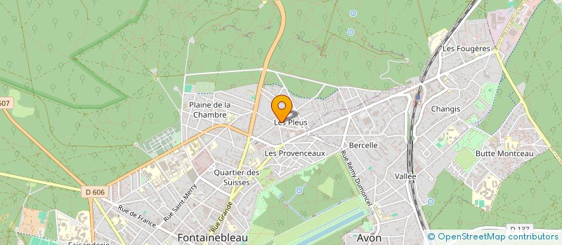 localisation de l'entreprise LES MAGNOLIAS  FONTAINEBLEAU