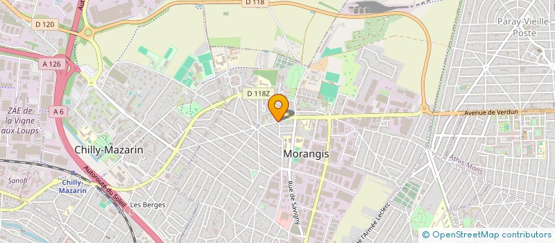 localisation de l'entreprise LES MAGNOLIAS à MORANGIS