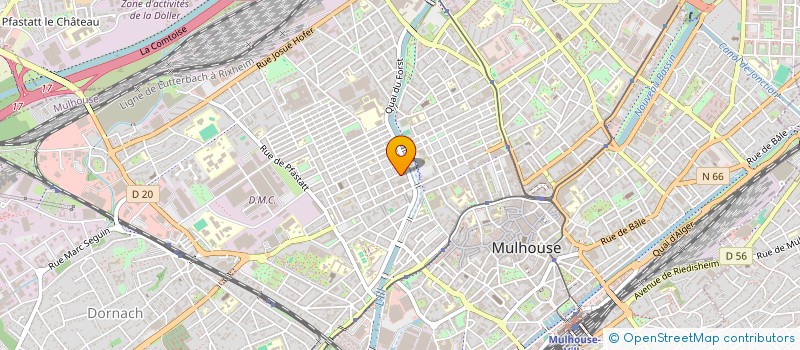 localisation de l'entreprise LES MAGNOLIAS  MULHOUSE