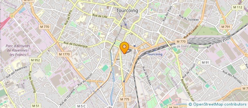 localisation de l'entreprise LES MAGNOLIAS IV  TOURCOING