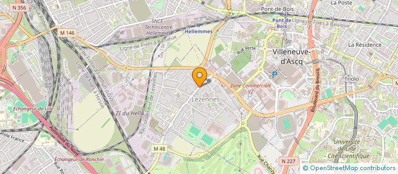 localisation de l'entreprise LES MAGNOLIATS D HELLEMMES à LILLE