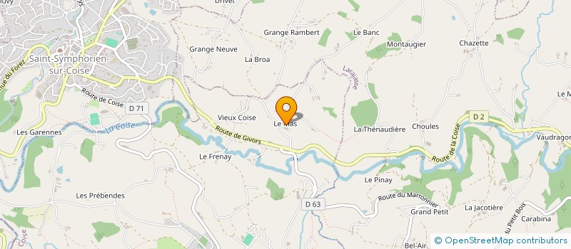 localisation de l'entreprise LES MAGUETTES DES MONTS  COISE