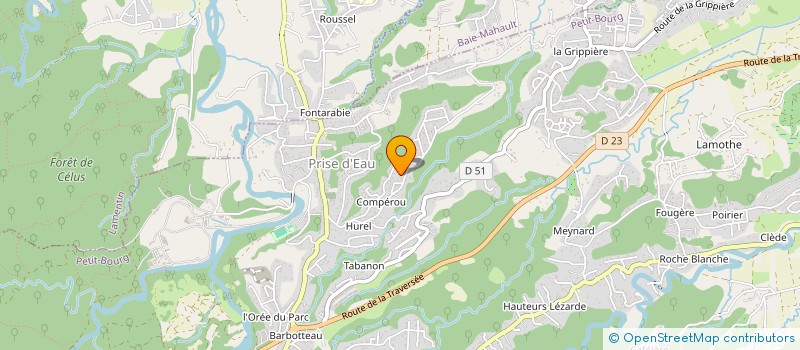 localisation de l'entreprise LES MAHOGANIS  PETIT-BOURG