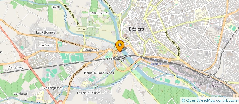 localisation de l'entreprise LES MAILHEULS à BEZIERS