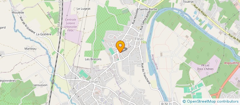 localisation de l'entreprise LES MAIN'SAGES DE FEE LUMINE à FLEAC