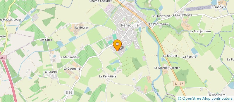 localisation de l'entreprise LES MAINE DARTS  REMOUILLE