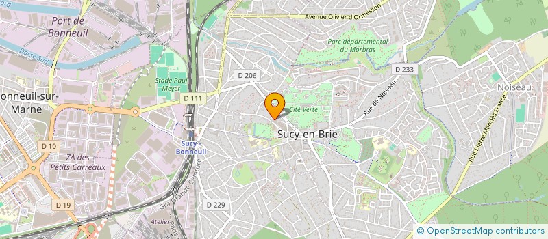 localisation de l'entreprise LES MAINS BAVARDES  SUCY-EN-BRIE