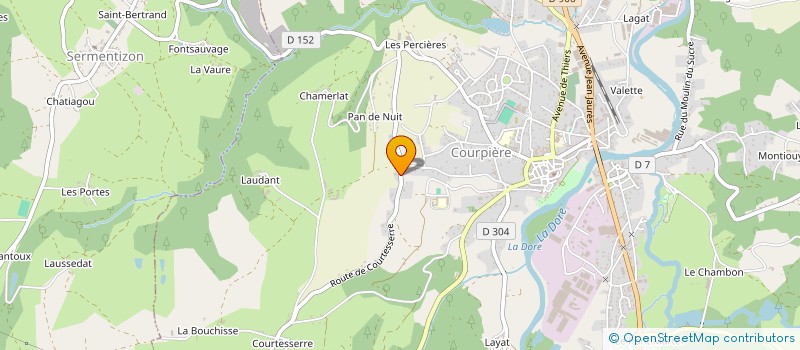 localisation de l'entreprise LES MAINS CREATIVES à COURPIERE