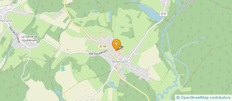 localisation de l'entreprise LES MAINS CREATIVES  ATHESANS-ETROITEFONTAINE