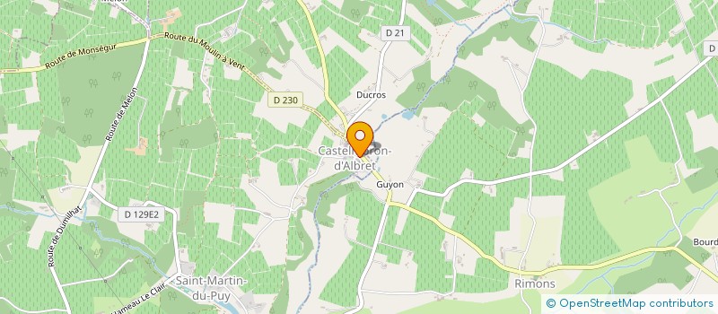 localisation de l'entreprise LES MAINS D'ARGILE DE PREIGNAC  CASTELMORON-D'ALBRET