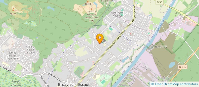 localisation de l'entreprise LES MAINS D'OEUVRES à BRUAY-SUR-L'ESCAUT