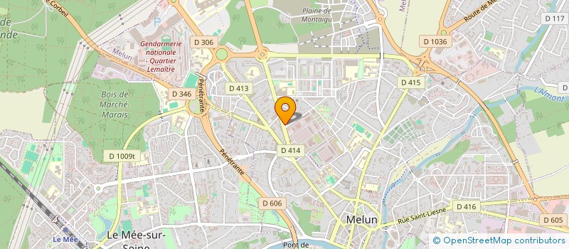 localisation de l'entreprise LES MAINS D'OR à MELUN