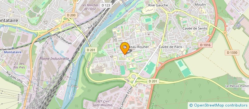 localisation de l'entreprise LES MAINS D'OR  CREIL