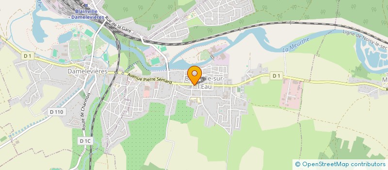 localisation de l'entreprise LES MAINS D'OR  BLAINVILLE-SUR-L'EAU