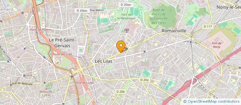localisation de l'entreprise LES MAINS D'OR DELICES D'ORIENT à LES LILAS