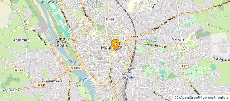 localisation de l'entreprise LES MAINS DANS L'MOULINS  MOULINS