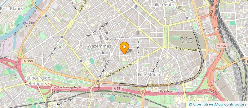 localisation de l'entreprise LES MAINS DANS LA HOLDING à LILLE