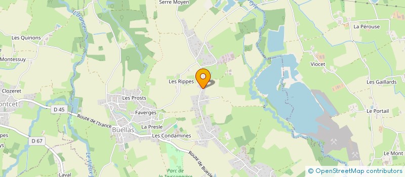 localisation de l'entreprise LES MAINS DANS LA TERRE  BUELLAS