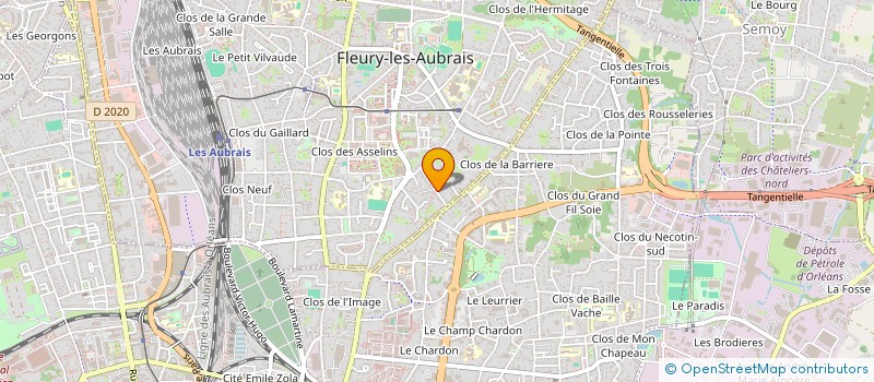 localisation de l'entreprise LES MAINS DANS LE LEVAIN à FLEURY-LES-AUBRAIS