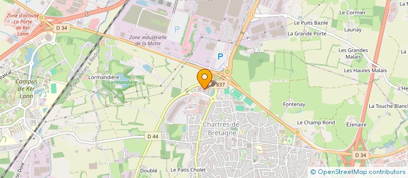 localisation de l'entreprise LES MAINS DE BRETAGNE  CHARTRES-DE-BRETAGNE