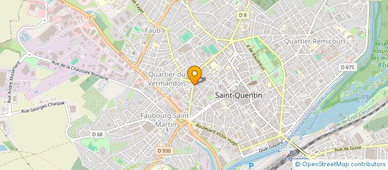 localisation de l'entreprise LES MAINS DE FLO à SAINT-QUENTIN