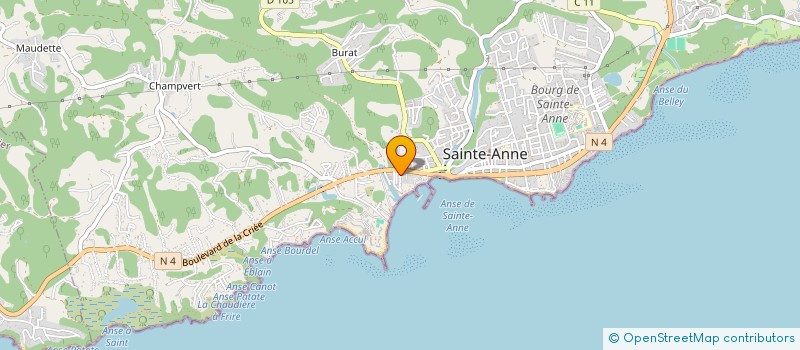 localisation de l'entreprise LES MAINS DE GENIE à SAINTE-ANNE