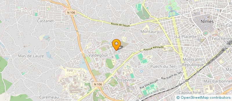 localisation de l'entreprise LES MAINS DE LA TERRE  NIMES