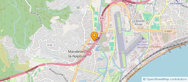 localisation de l'entreprise LES MAINS DE MAMAN à MANDELIEU-LA-NAPOULE