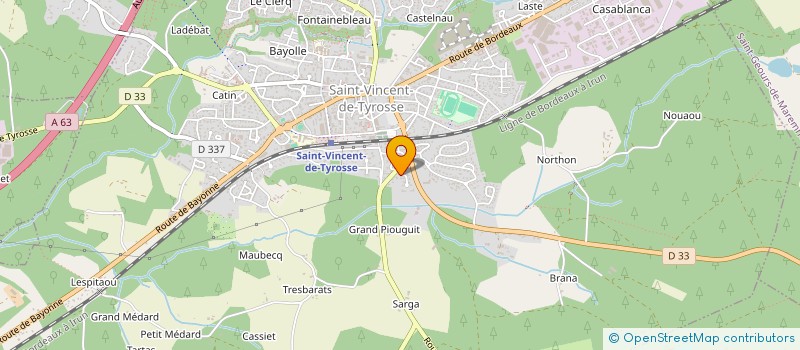 localisation de l'entreprise LES MAINS DE MARION  SAINT-VINCENT-DE-TYROSSE