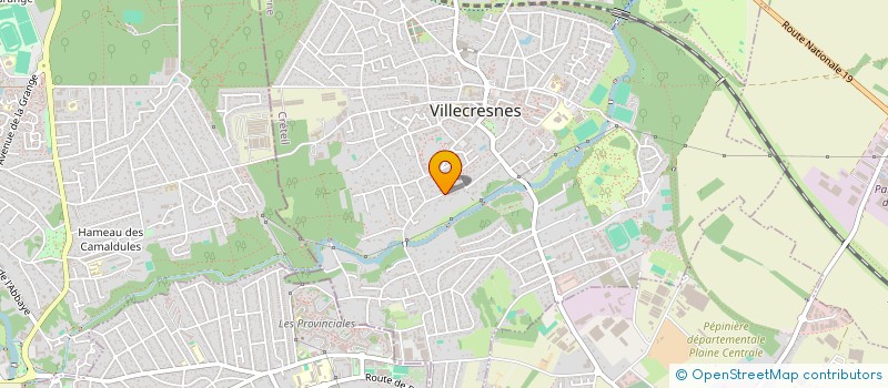 localisation de l'entreprise LES MAINS DECORATIVES  VILLECRESNES