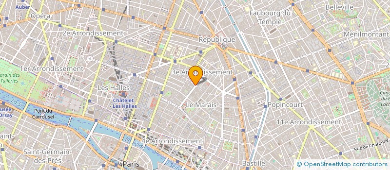 localisation de l'entreprise LES MAINS DU COEUR  PARIS