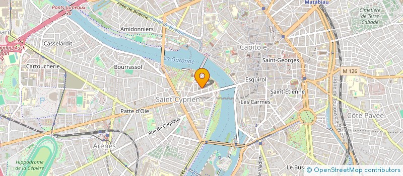 localisation de l'entreprise LES MAINS DU JARDIN à TOULOUSE