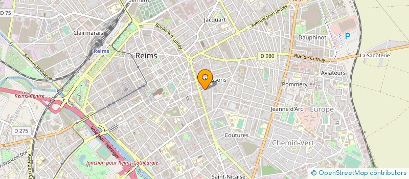 localisation de l'entreprise LES MAINS ENSORCELEES  REIMS