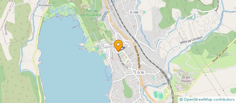 localisation de l'entreprise LES MAINS JOLIES  SAINT-CHAMAS