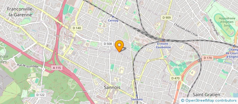 localisation de l'entreprise LES MAINS OUVERTES  ERMONT