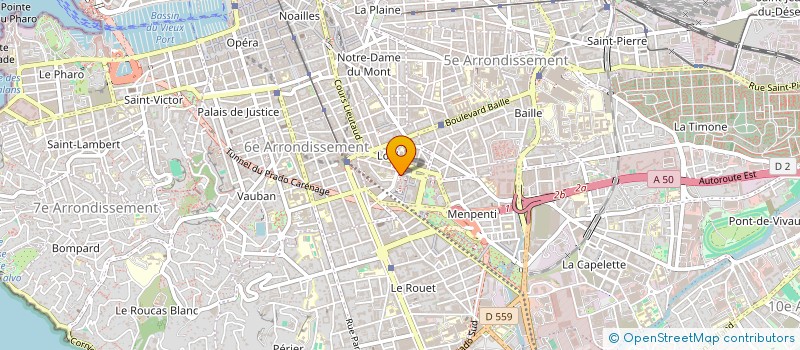 localisation de l'entreprise LES MAINS POUR LE DIRE à MARSEILLE