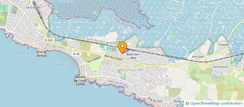 localisation de l'entreprise LES MAINS SALEES à BATZ-SUR-MER