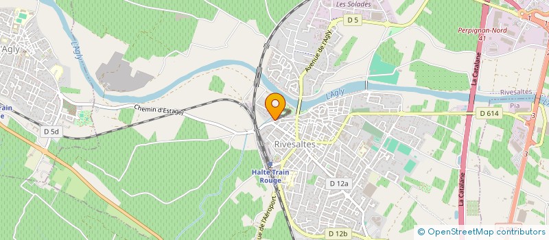 localisation de l'entreprise LES MAINS SUR TERRE à RIVESALTES