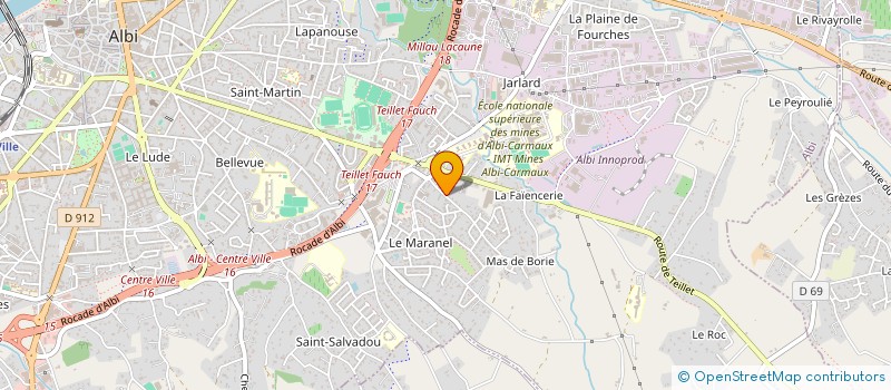 localisation de l'entreprise LES MAINS SUR TERRE à ALBI