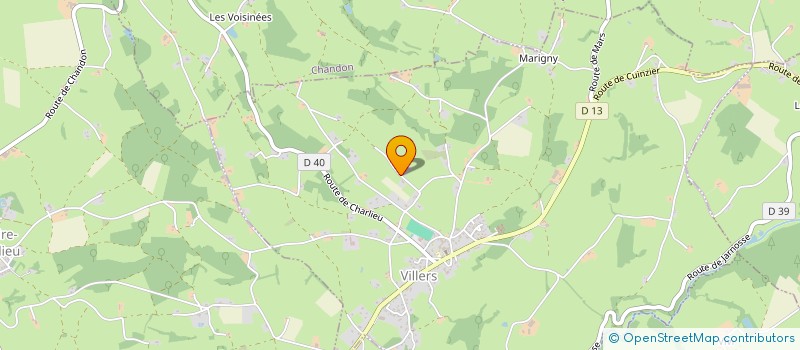 localisation de l'entreprise LES MAINS TENDUES à VILLERS